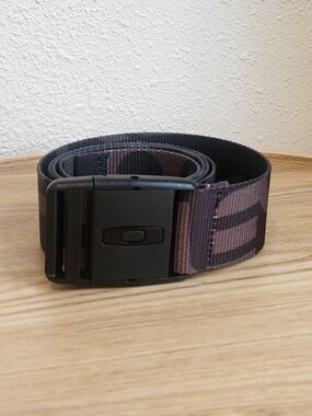 Oakley Nylon Black and Brown Tactical Belt with Matte Buckle